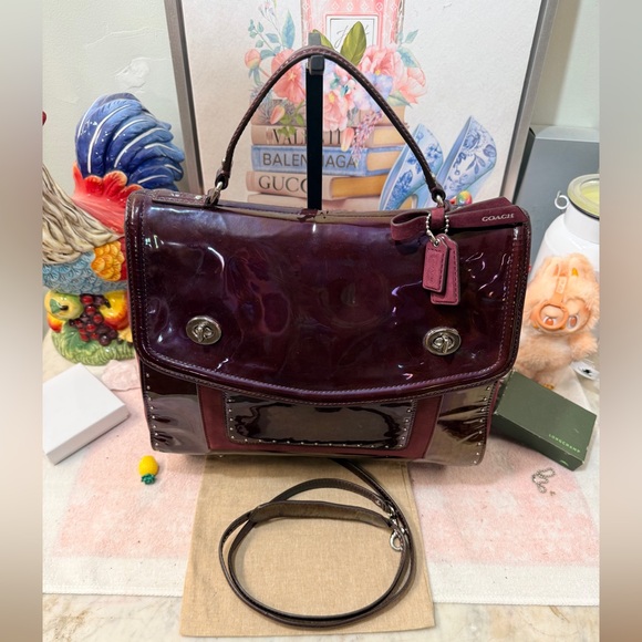 Coach Limited Edition Poppy Editorial Victoria Satchel - Picture 2 of 14